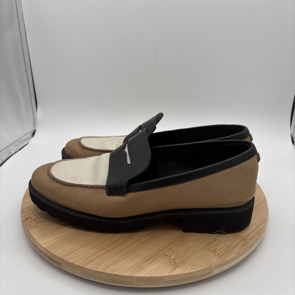 Cole Haan Geneva Penny Loafers Women’s 11B Leather Lug Sole Tri Color - Picture 4 of 11